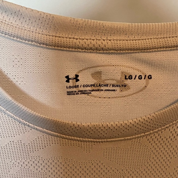 Lot Of 3 Under Armour Shirt Gray Athletic Tech Stretch Logo Modern Gym Me Medium - Picture 3 of 7